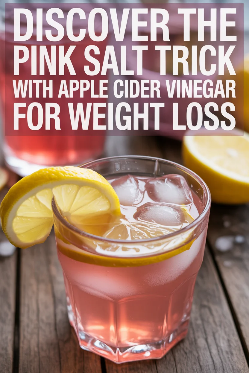 Pink salt trick recipe with apple cider vinegar